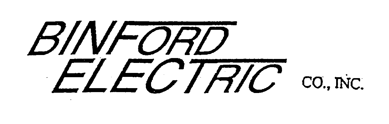Trademark Logo BINFORD ELECTRIC CO., INC.