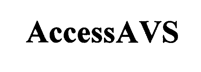 Trademark Logo ACCESSAVS