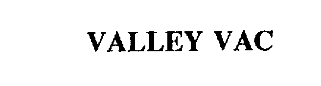 Trademark Logo VALLEY VAC