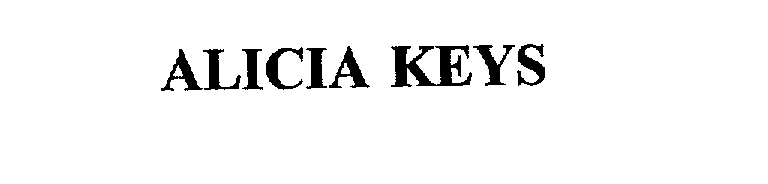 Trademark Logo ALICIA KEYS