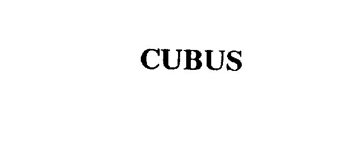 Trademark Logo CUBUS