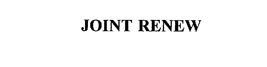 Trademark Logo JOINT RENEW