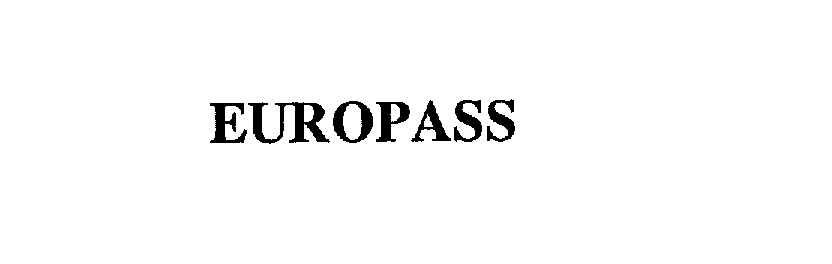 Trademark Logo EUROPASS