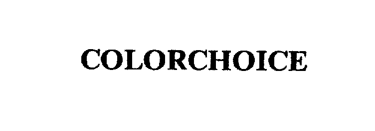 Trademark Logo COLORCHOICE