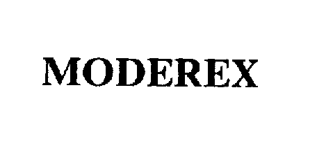 Trademark Logo MODEREX