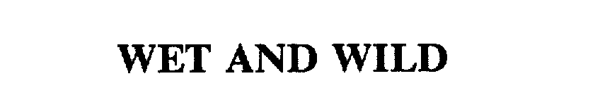 Trademark Logo WET AND WILD