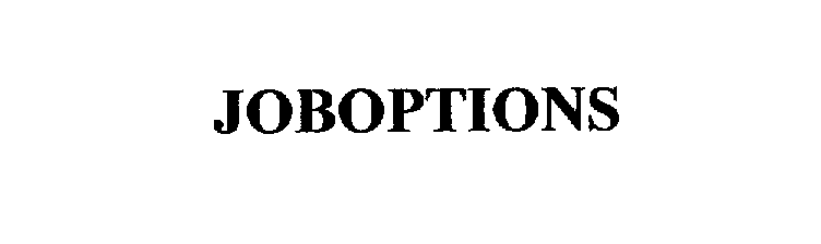Trademark Logo JOBOPTIONS