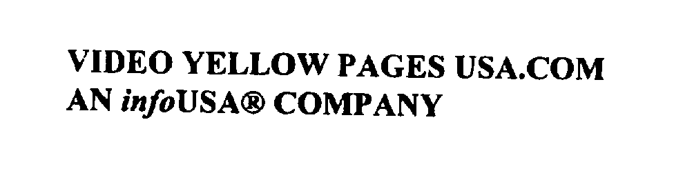  VIDEO YELLOW PAGES USA.COM AN INFOUSA_ COMPANY