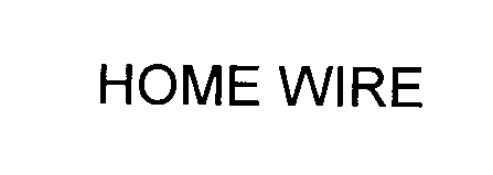 Trademark Logo HOME WIRE