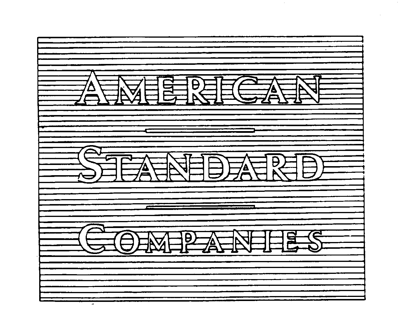 Trademark Logo AMERICAN STANDARD COMPANIES