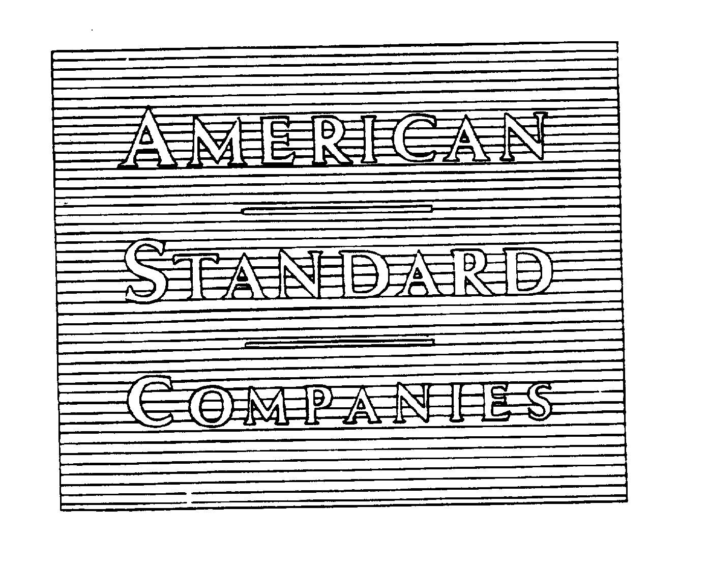 Trademark Logo AMERICAN STANDARD COMPANIES