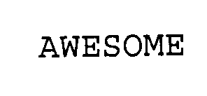 Trademark Logo AWESOME