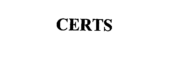 Trademark Logo CERTS