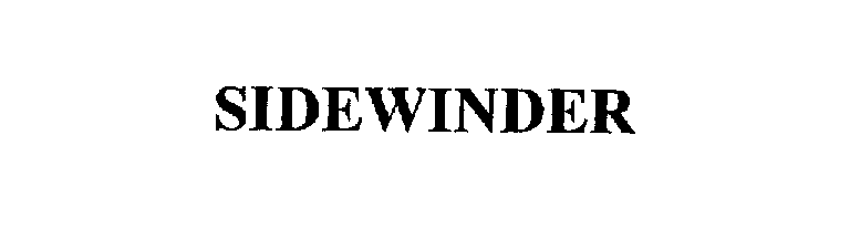 Trademark Logo SIDEWINDER