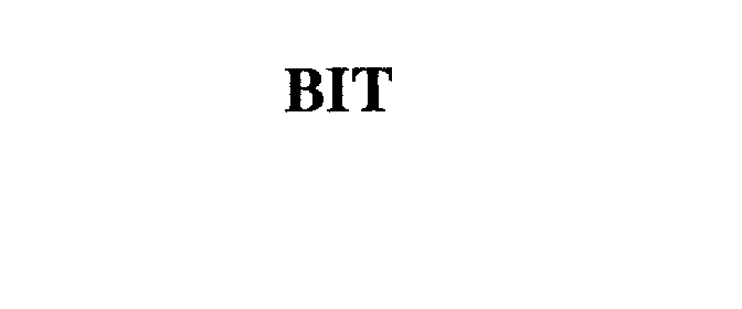Trademark Logo BIT