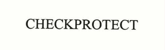 Trademark Logo CHECKPROTECT