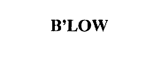Trademark Logo B'LOW
