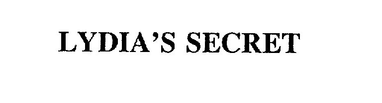  LYDIA'S SECRET