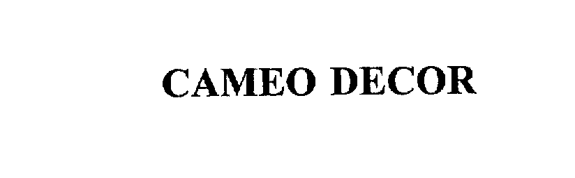 Trademark Logo CAMEO DECOR