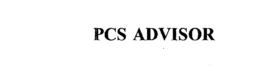  PCS ADVISOR