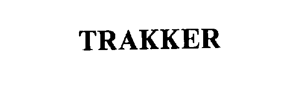 Trademark Logo TRAKKER