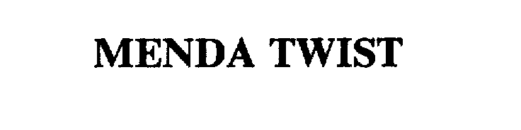 Trademark Logo MENDA TWIST