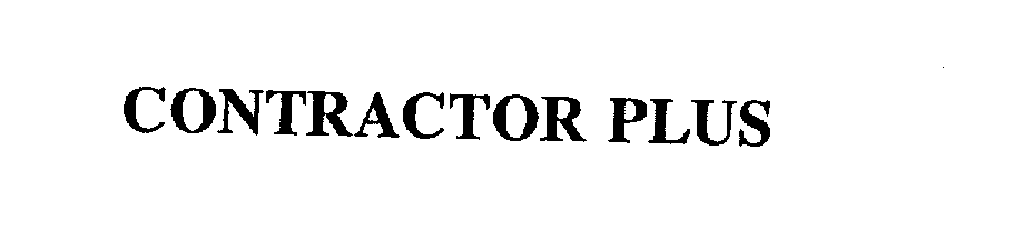 Trademark Logo CONTRACTOR PLUS