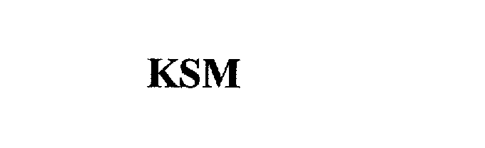 Trademark Logo KSM