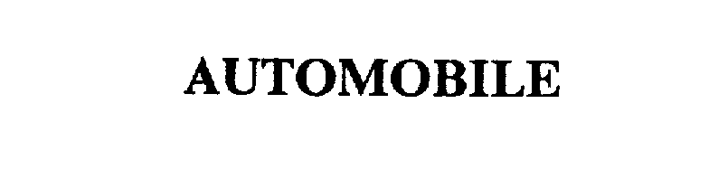 Trademark Logo AUTOMOBILE