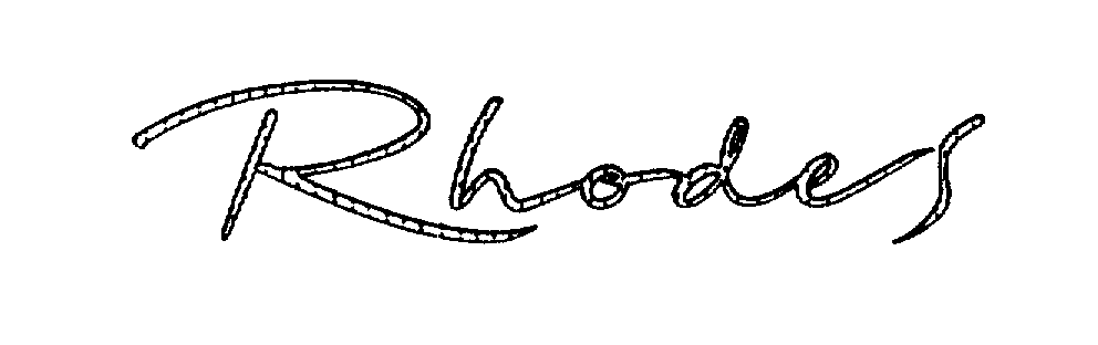 Trademark Logo RHODES