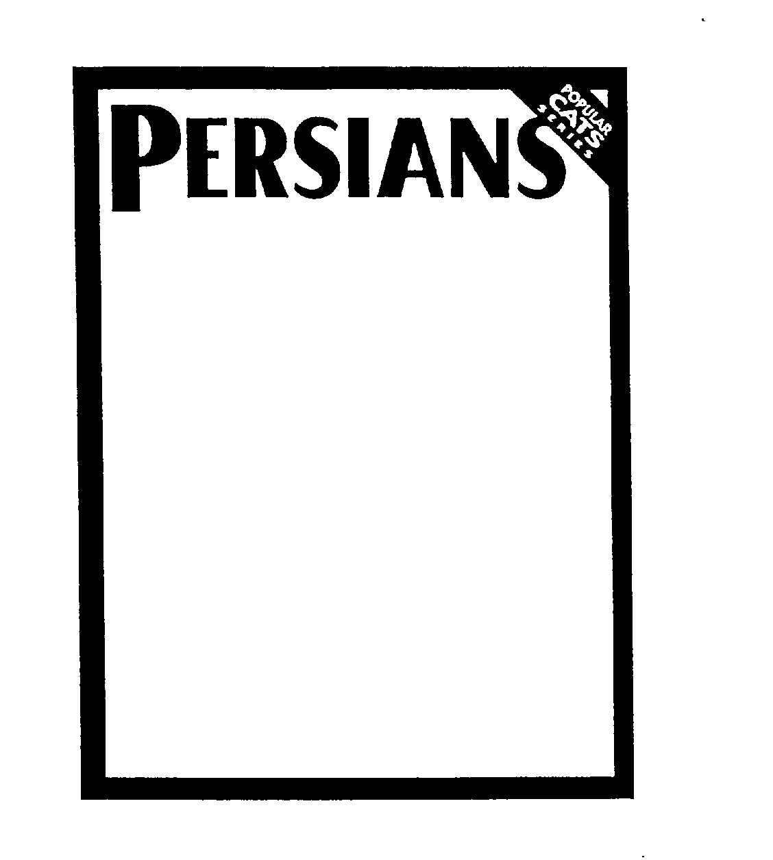  PERSIANS POPULAR CATS SERIES