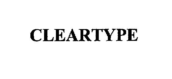 CLEARTYPE