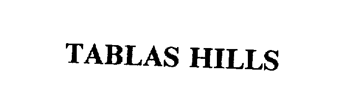  TABLAS HILLS