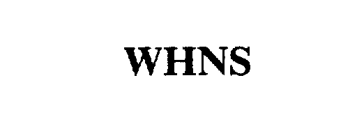 Trademark Logo WHNS