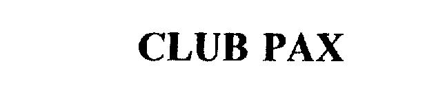 Trademark Logo CLUB PAX