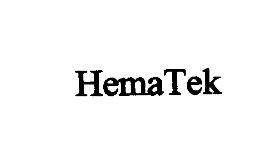 Trademark Logo HEMATEK