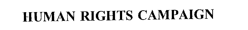 Trademark Logo HUMAN RIGHTS CAMPAIGN