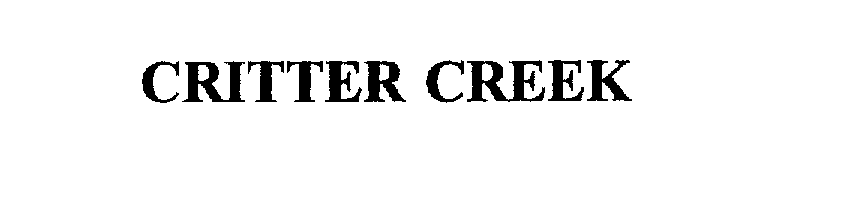  CRITTER CREEK