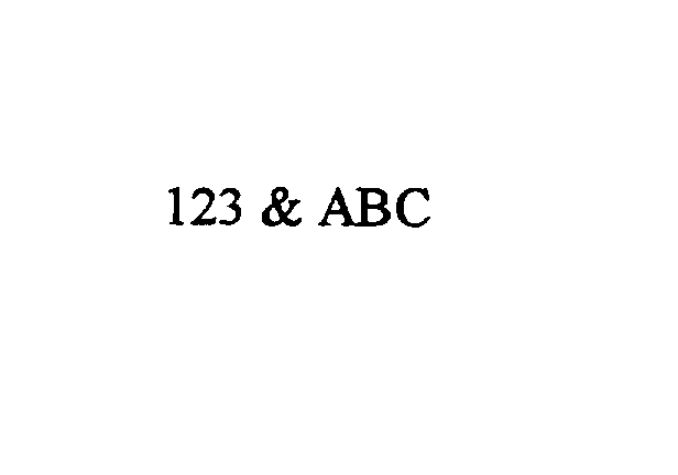  123S &amp; ABC