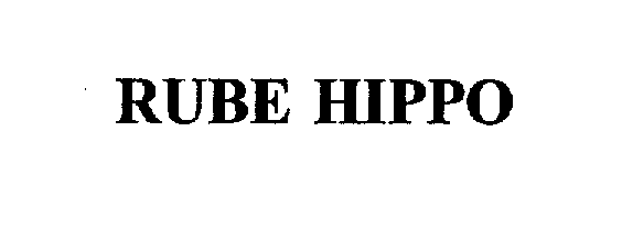 Trademark Logo RUBE HIPPO