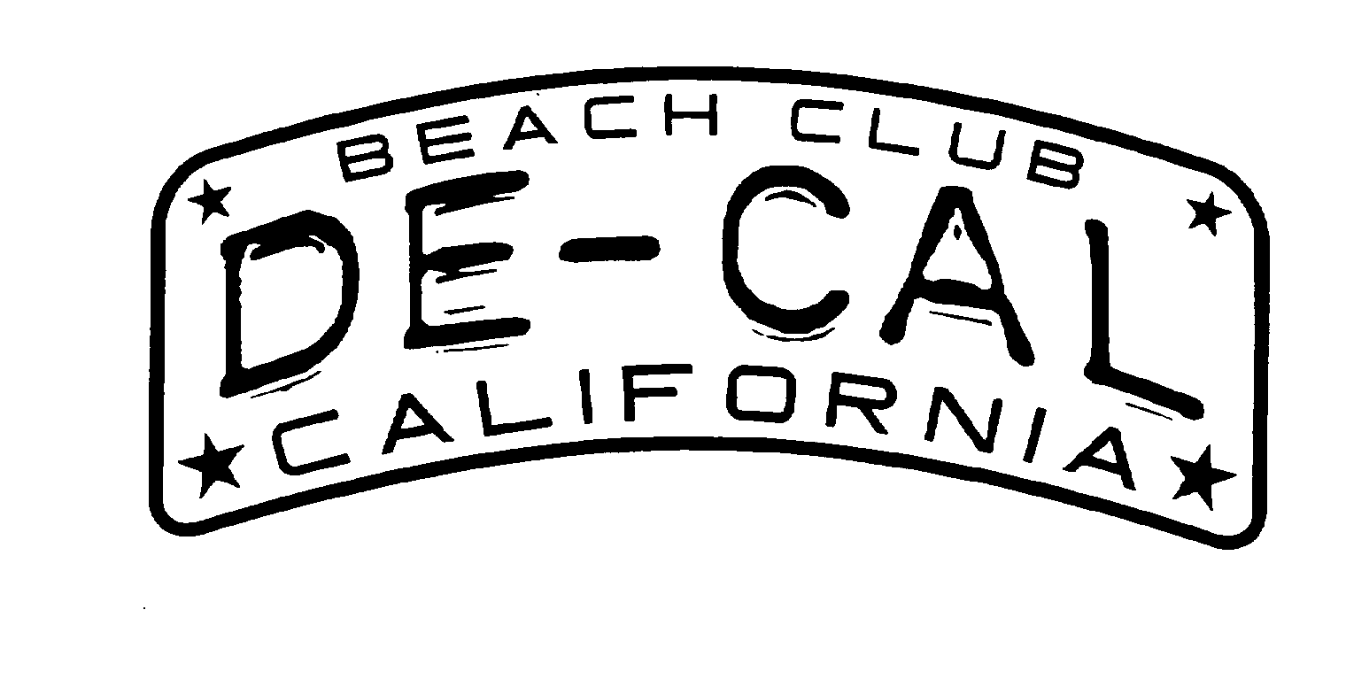  BEACH CLUB DE-CAL CALIFORNIA