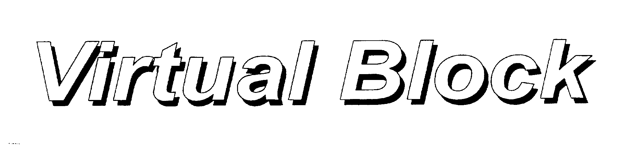 Trademark Logo VIRTUAL BLOCK
