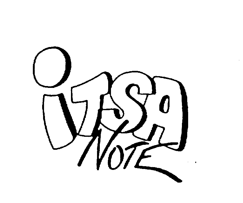 Trademark Logo ITSA NOTE