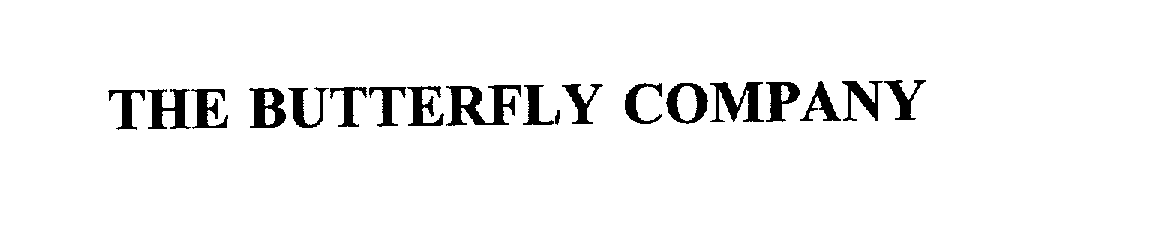 Trademark Logo THE BUTTERFLY COMPANY