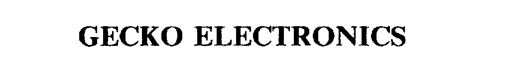 Trademark Logo GECKO ELECTRONICS