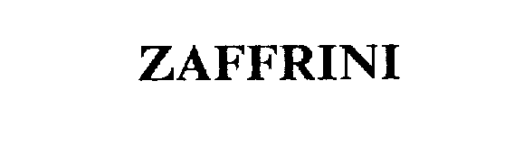 Trademark Logo ZAFFRINI