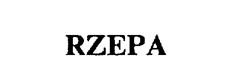 Trademark Logo RZEPA