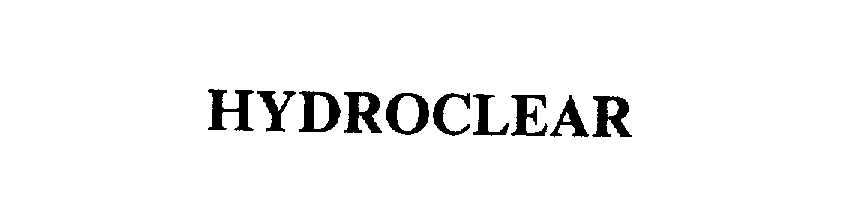 Trademark Logo HYDROCLEAR