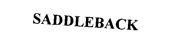 Trademark Logo SADDLEBACK