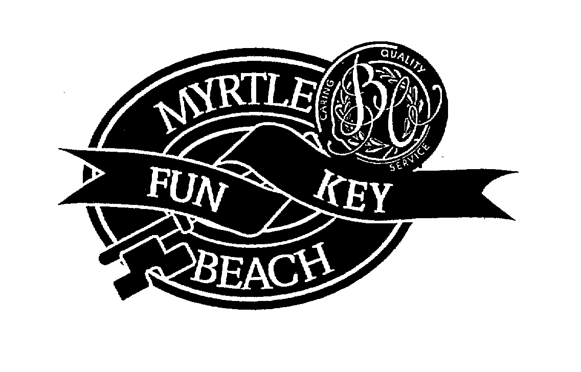 Trademark Logo MYRTLE BEACH FUN KEY BE CARING QUALITY SERVICE